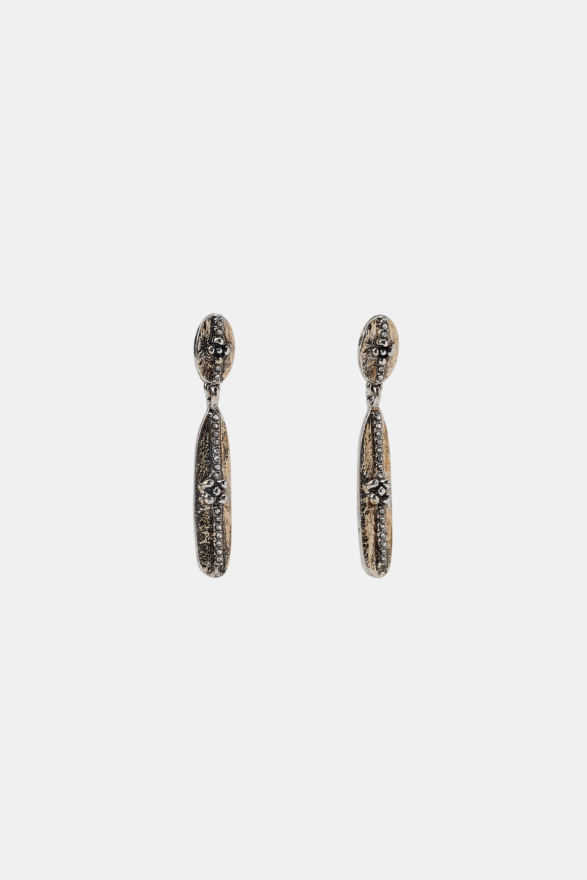 BOUCLES D'OREILLES MÉTALLIQUES BRILLANTES
